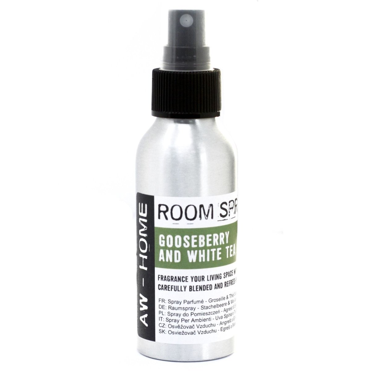 100ml Room Spray - Gooseberry & White TeaAW - Home Room Sprays 100mlHeart Notes