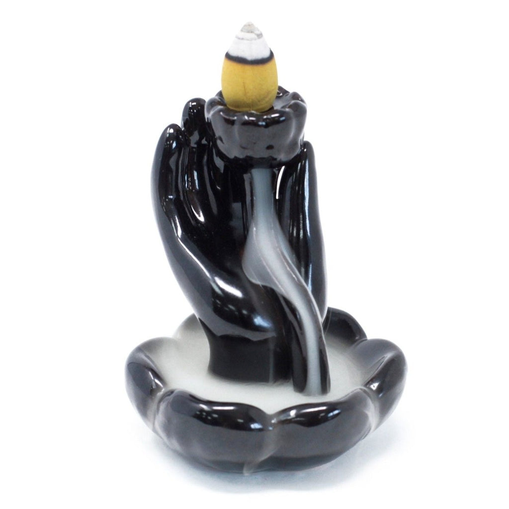 Back Flow Incense Burner - Hand & Lotus FlowerBackflow Incense BurnerHeart Notes