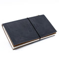 Handmade Leather Journal - My Little Black Book - Black (80 pages)Leather JournalsHeart Notes