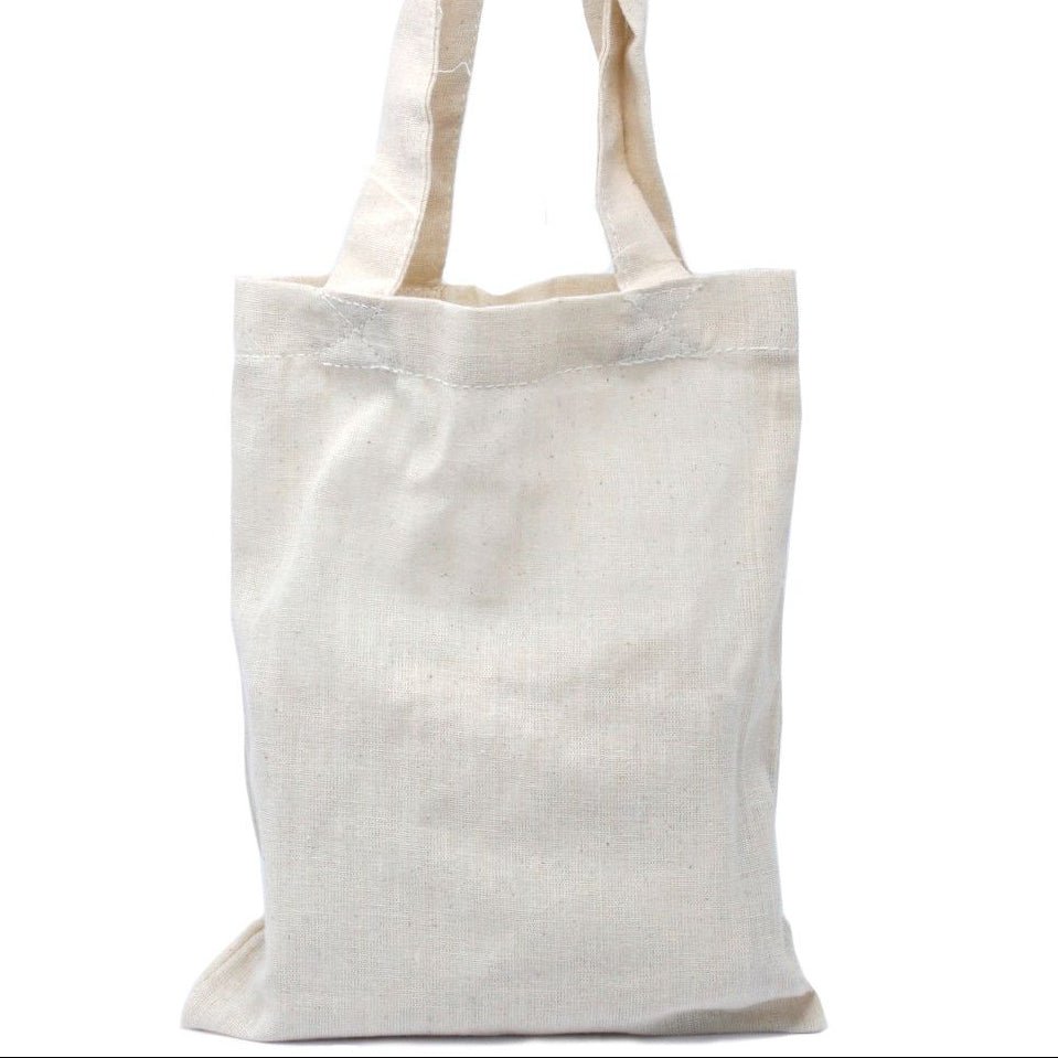 Small Natural 4oz Cotton Bag 25x20cmVery Simple Eco - Cotton BagsHeart Notes