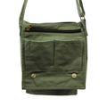 Cotton Canvas Messenger Bag - GreenCotton Canvas Messenger BagHeart Notes