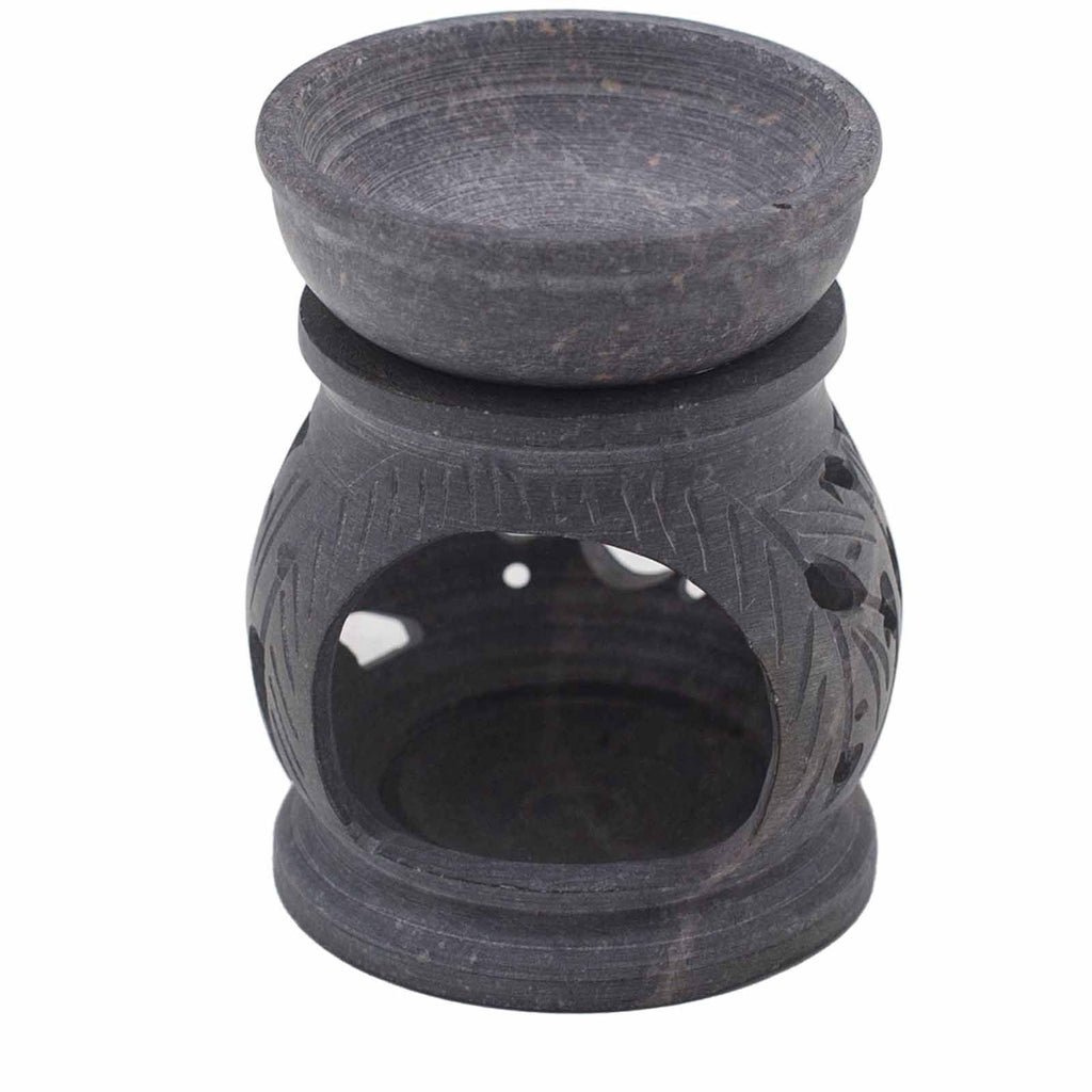 Small Soapstone Oil Burner 8cm - OmSoapstone Oil BurnersHeart Notes