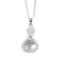 Gemstone Healing Hands Pendant - Rock QuartzGemstone Pendant JewelleryHeart Notes