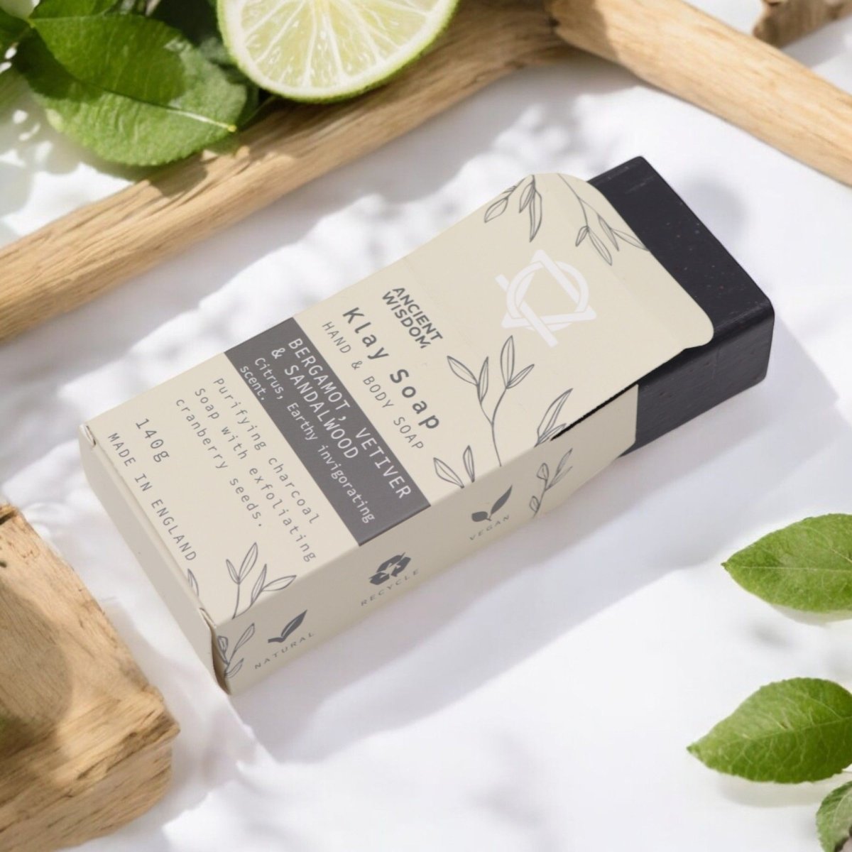 Klay Soap - Bergamot & SandalwoodKlay SoapsHeart Notes