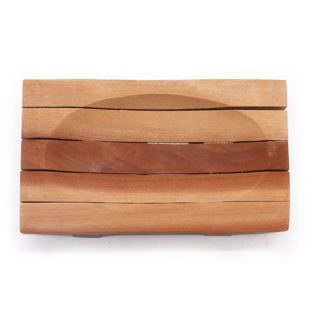 Classic Mahogany Soap Dish - Grid DrainerClassic Mahogany Soap DishesHeart Notes