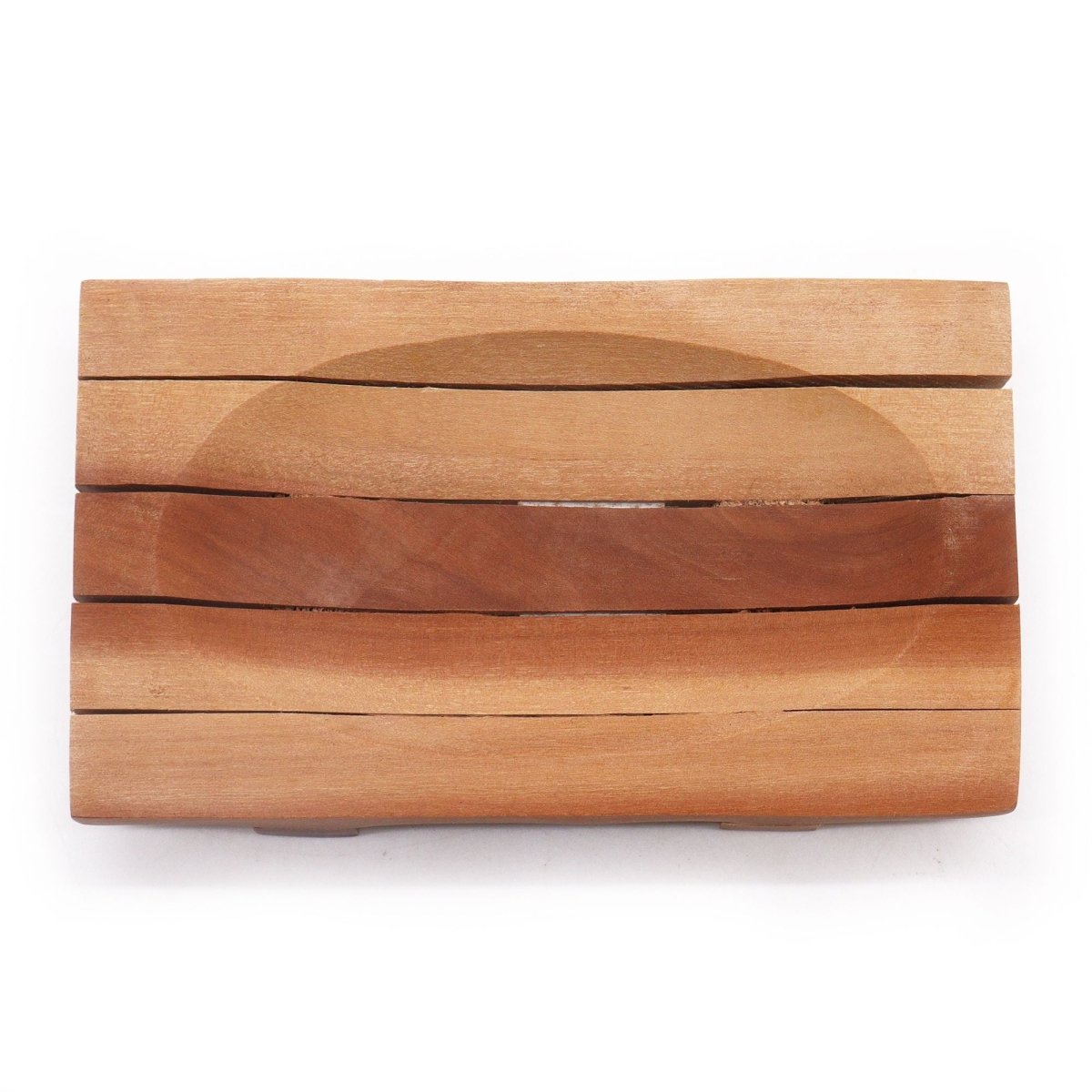 Classic Mahogany Soap Dish - Grid DrainerClassic Mahogany Soap DishesHeart Notes