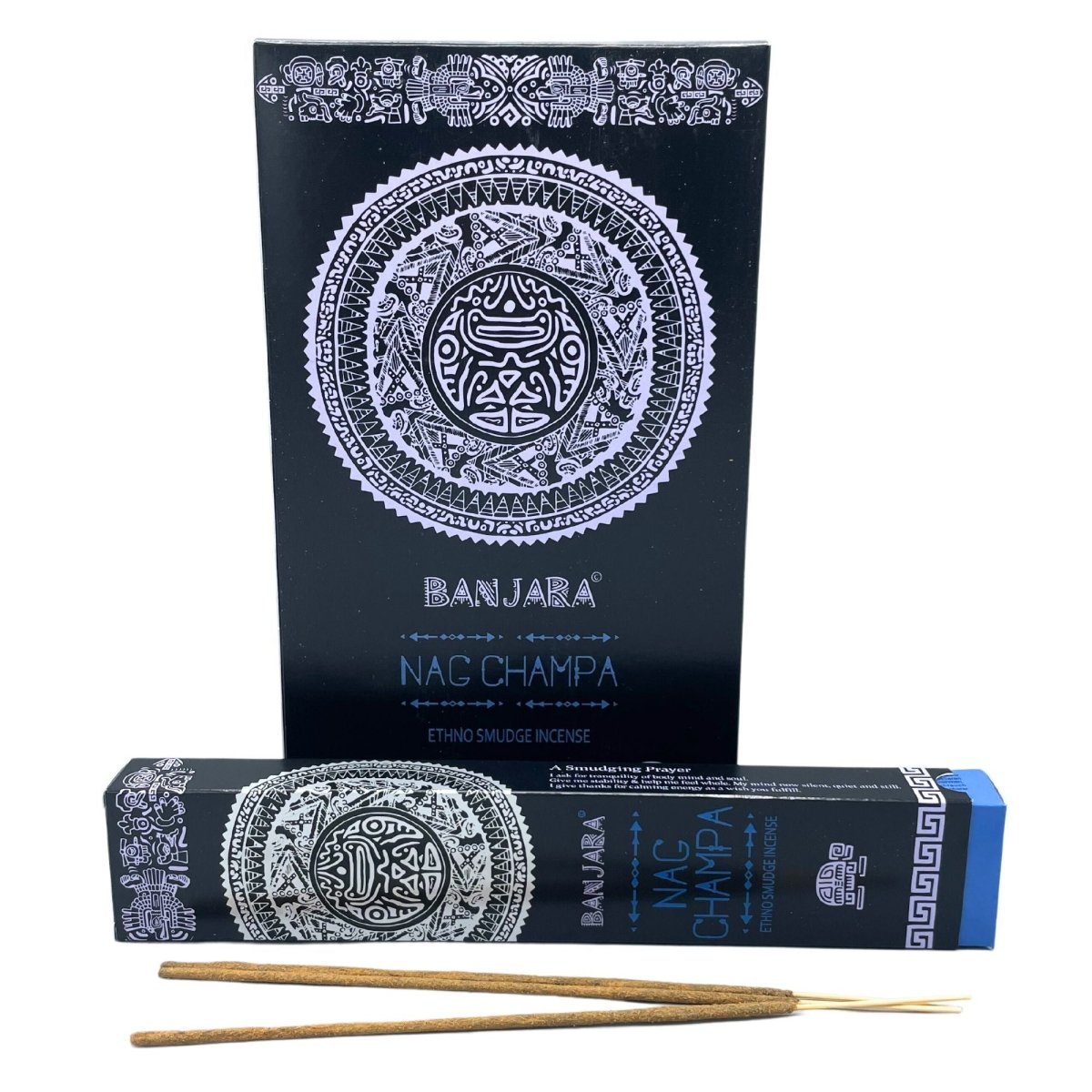 Banjara Tribal Smudge Incense - Nag ChampaBanjara Tribal Smudge Incense SticksHeart Notes