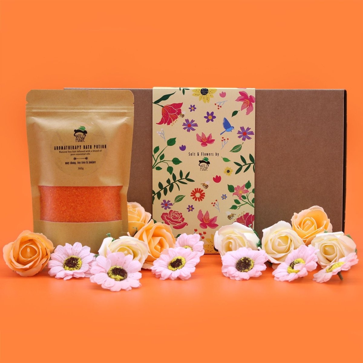 Salt Soak Set - Total DetoxWild Hare Salt & Flowers SetsHeart Notes