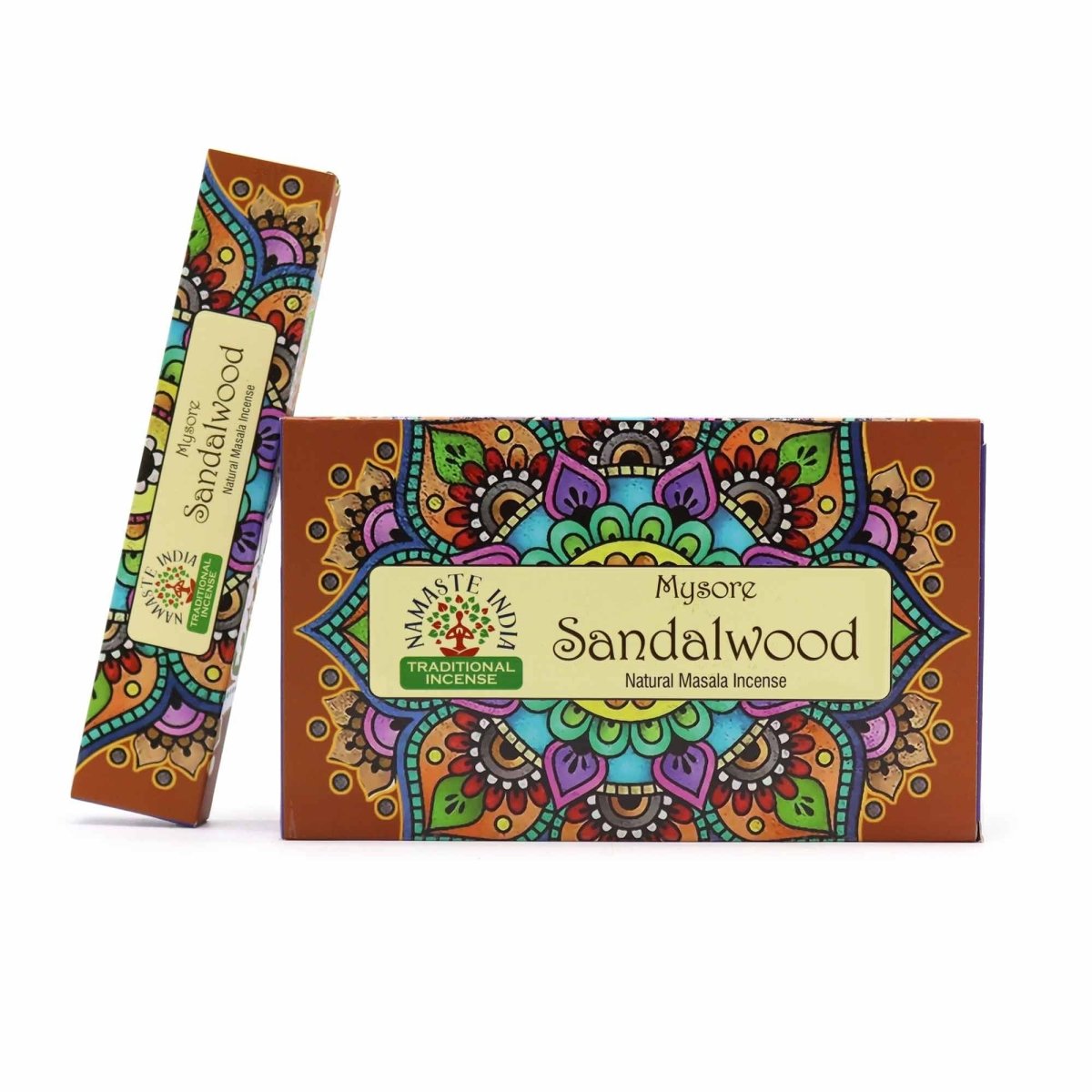 Namaste Mandala Masala Incense - SandalwoodNatural Namaste Masala Incense SticksHeart Notes