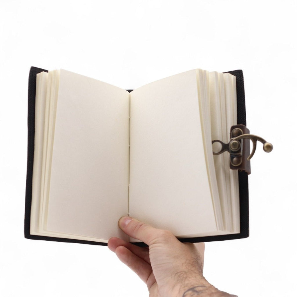 Leather Printed Notebook – Never Give Up On Your Dreams - 17.8×12.7 cmLeather Notebooks – Vintage Style JournalsHeart Notes