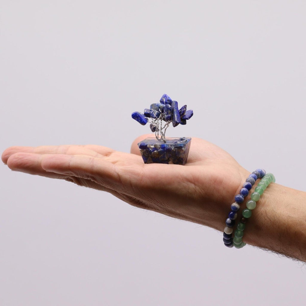 Mini Gemstone Tree On Orgonite Base - Sodalite (15 stones)Mini Gemstone TreesHeart Notes