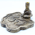 Lrg Mango Wood Backflow Burner - OhmMango Wood Backflow BurnerHeart Notes