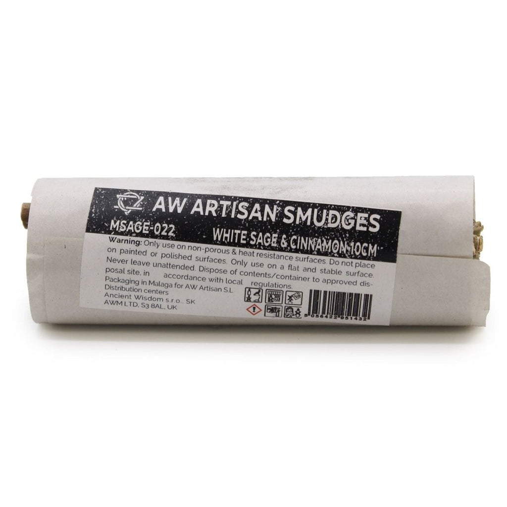 Smudge Stick - White Sage & Cinnamon 10cmSmudge Sticks - individually wrappedHeart Notes