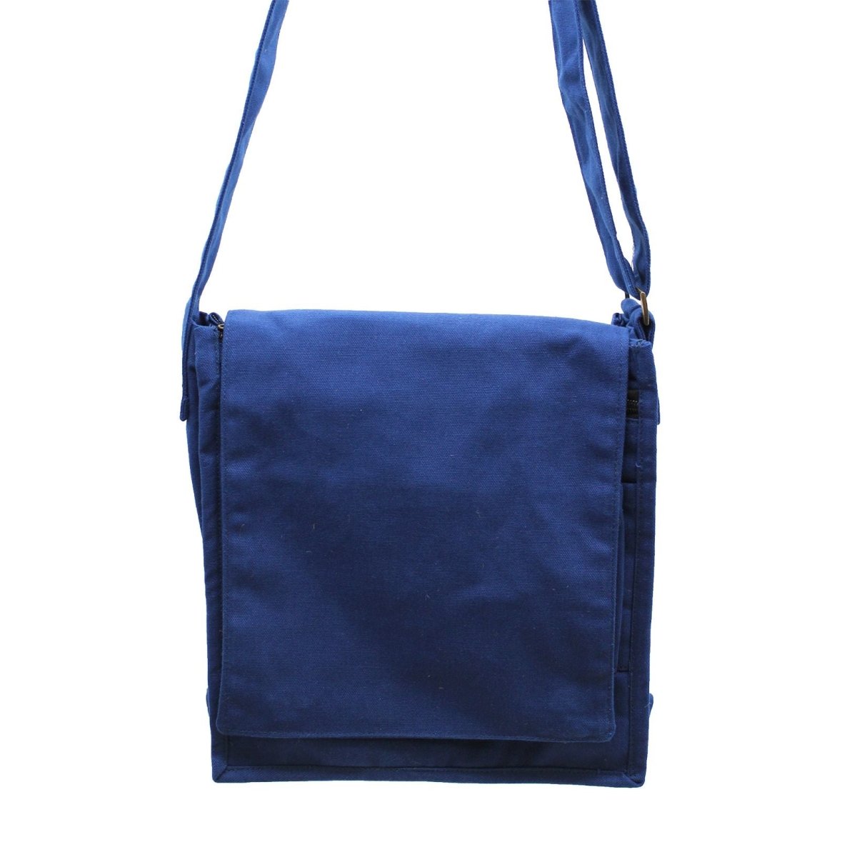 Cotton Canvas Messenger Bag - Navy BlueCotton Canvas Messenger BagHeart Notes
