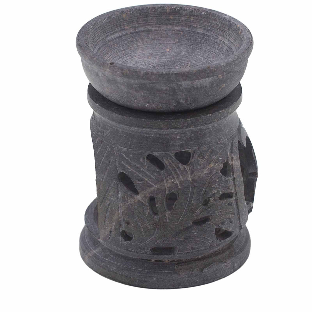 Small Soapstone Oil Burner 8cm - OmSoapstone Oil BurnersHeart Notes