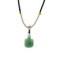 Cord Necklace Gemstone Pendant - Jade TurtleCord Necklace Gemstone PendantsHeart Notes