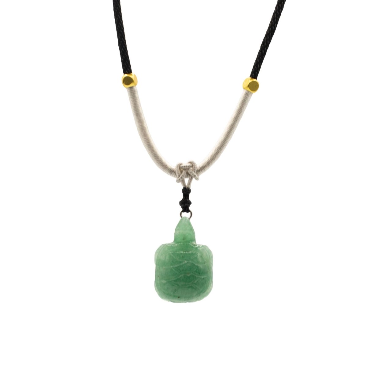Cord Necklace Gemstone Pendant - Jade TurtleCord Necklace Gemstone PendantsHeart Notes