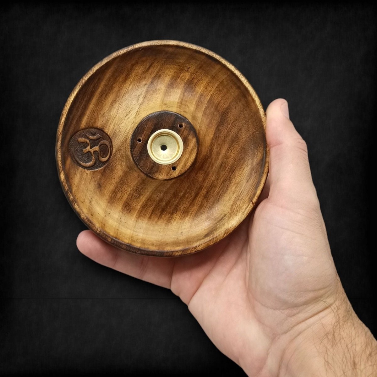 Incense Stick & Cone Burner Disc - OmIncense HoldersHeart Notes