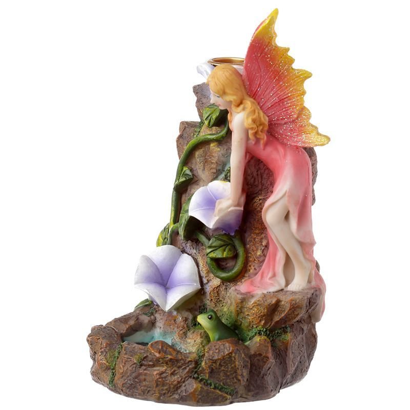Fairy Flower Garden Waterfall Backflow Incense BurnerBackflow Incense BurnerHeart Notes