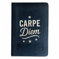 Black Velvet Notebook - 80 pages - Carpe DiemWellness & Gratitude NotebooksHeart Notes