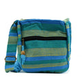 Lrg Nepal Sling Bag (Adjustable Strap) - Spring Meadows Green & BlueNepal Sling BagHeart Notes