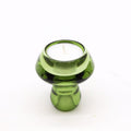 Mushroom Flip Dinner Candle / Tealight Holder - Garden JadeGlass Candle Holders & JarsHeart Notes