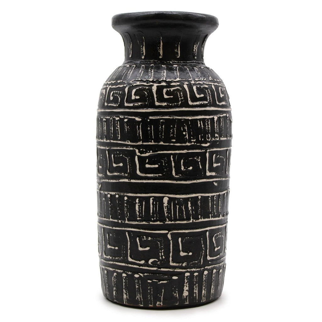 Greek Straight Vase - ChocolateBalinese Ceramic VasesHeart Notes