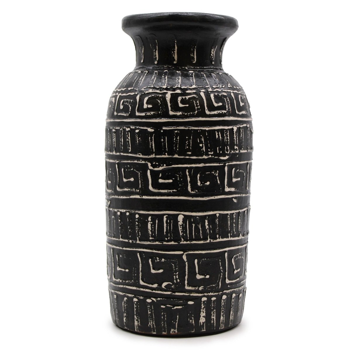 Greek Straight Vase - ChocolateBalinese Ceramic VasesHeart Notes
