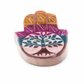 Soapstone Hamsa Incense Holder 9x6cm - Tree of LifeSoapstone Incense HoldersHeart Notes
