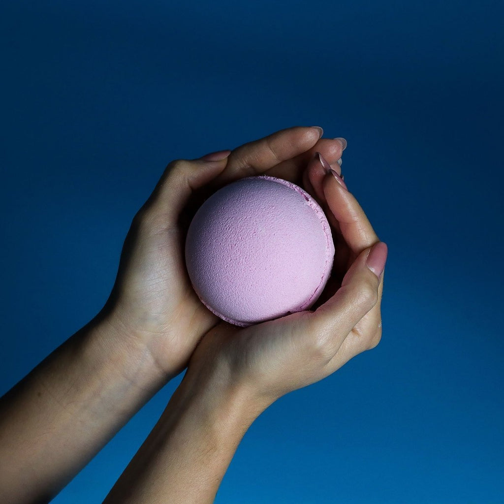 Set of 3 Very Berry Bath BombsJumbo Bath Bombs - 180gHeart Notes