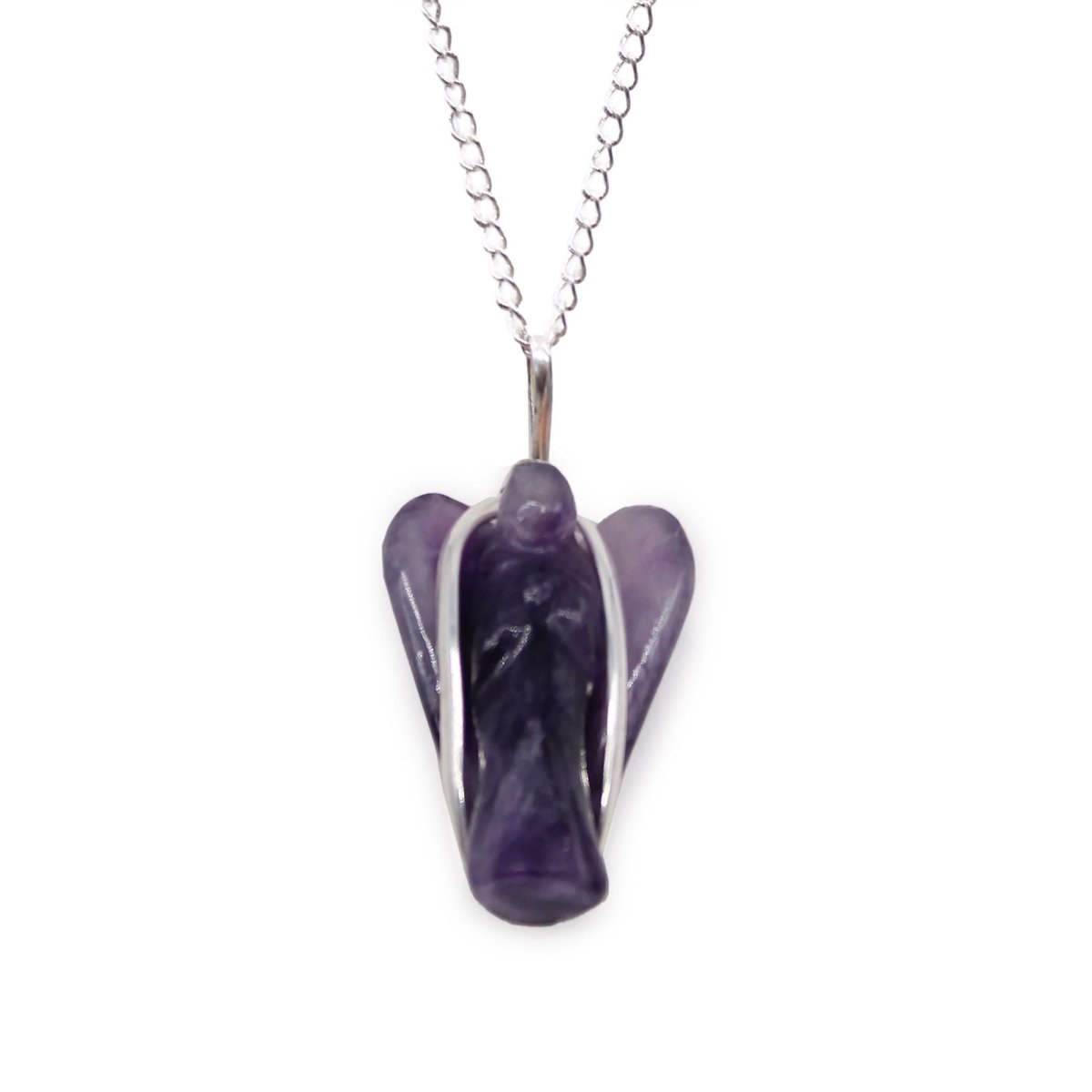 Gemstone Guardian Angel Pendant - AmethystGemstone Pendant JewelleryHeart Notes