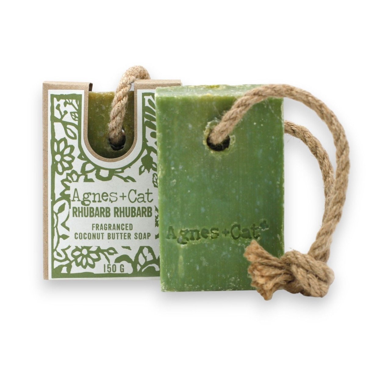 Agnes + Cat Soap On A Rope - Rhubarb RhubarbAgnes + Cat Soap on a RopeHeart Notes