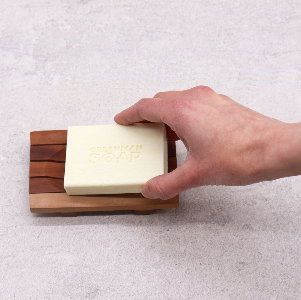 Classic Mahogany Soap Dish - Grid DrainerClassic Mahogany Soap DishesHeart Notes