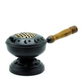 Large Iron Censer on Stand Incense Burner - Gold detailTraditional Brass Incense BurnersHeart Notes