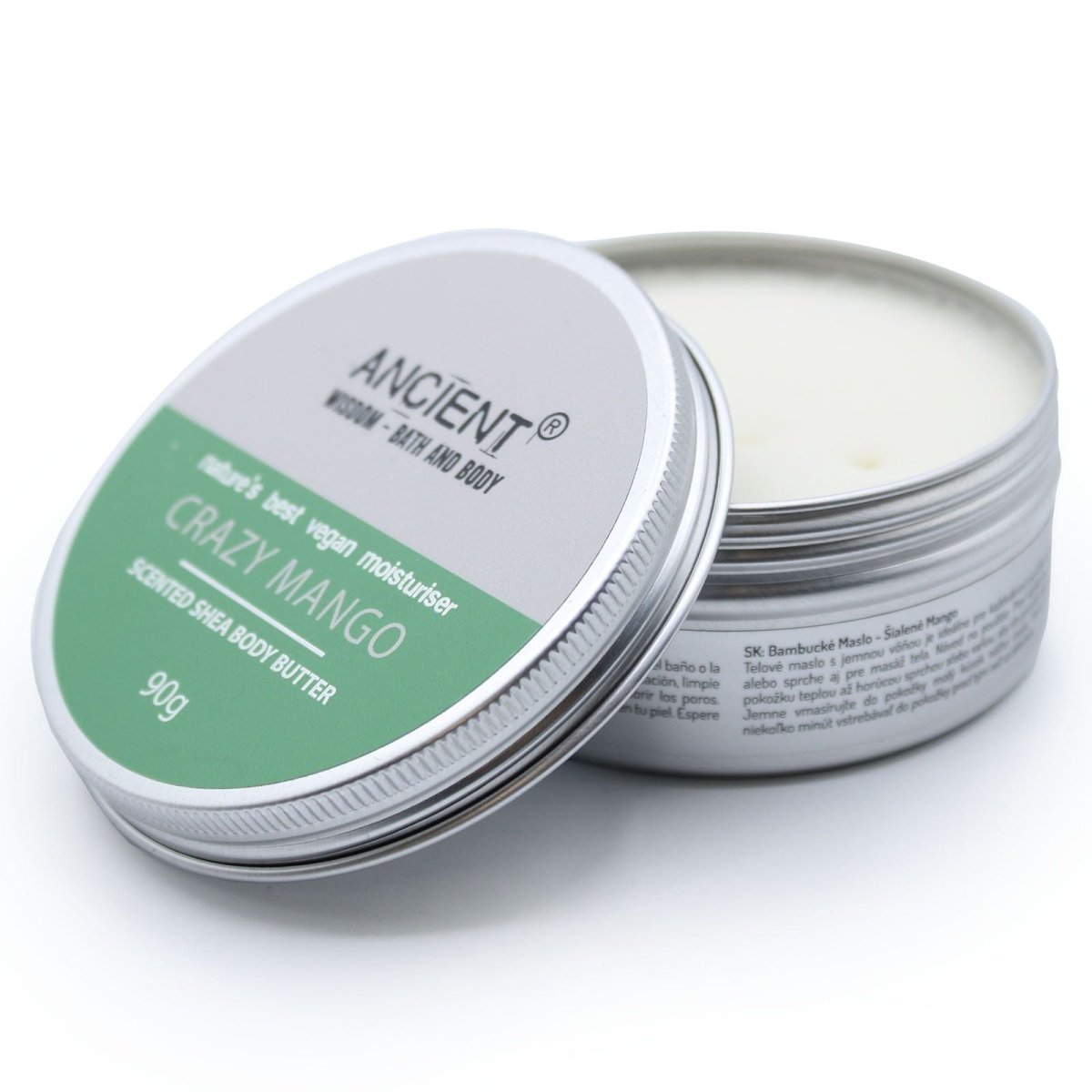Scented Shea Body Butter 90g - Crazy MangoScented Shea Body Butter - 90gHeart Notes