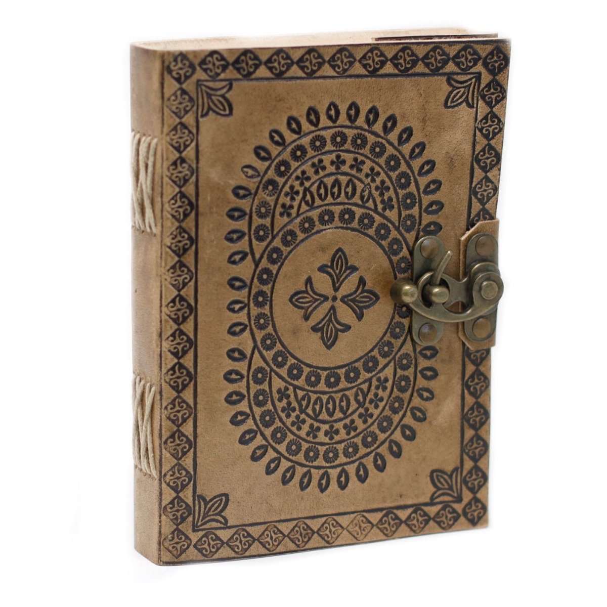 Leather Blue Mandala Notebook (7x5")Leather Notebooks – Vintage Style JournalsHeart Notes