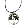Tree of Life Pendant - Tiger EyeGemstone Pendants - Tree of LifeHeart Notes
