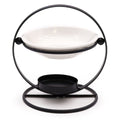 Ceramic & Metal Round StandCool Designs Oil BurnersHeart Notes