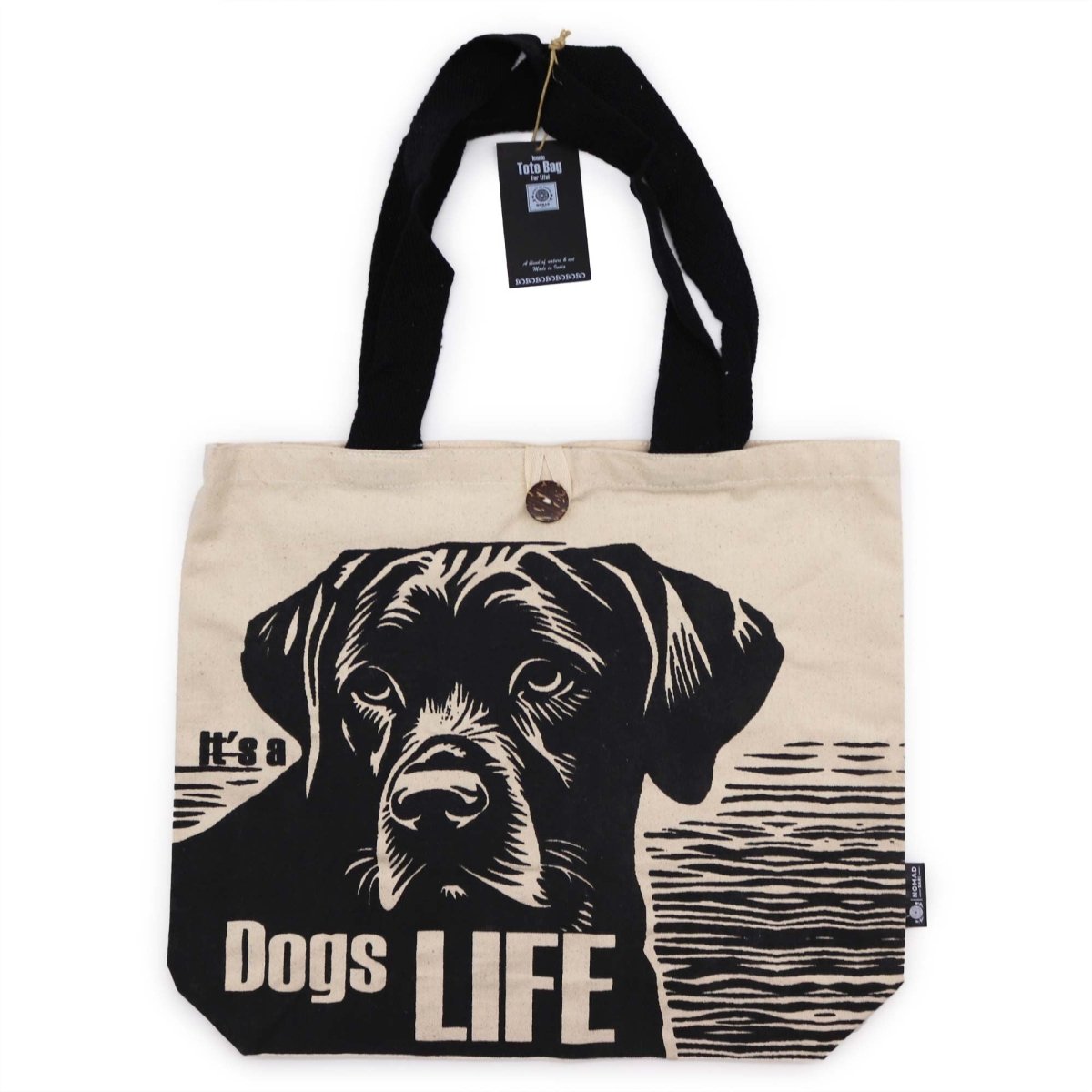 Iconic Classic Tote Bag - It's a Dogs Life - White 10ozNomad Sari Iconic Tote Bags – Basic & ClassicHeart Notes