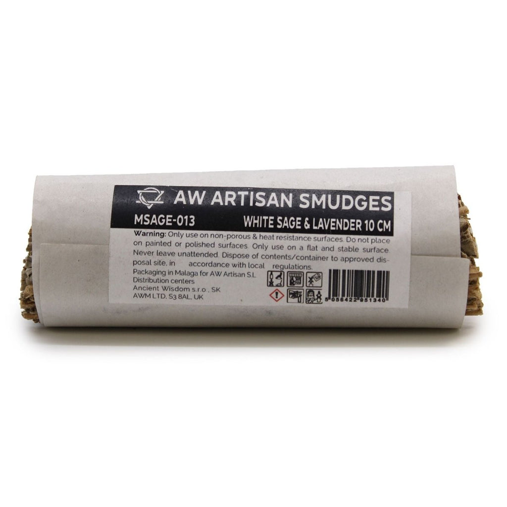 Smudge Stick - White Sage & Lavender 10 cmSmudge Sticks - individually wrappedHeart Notes