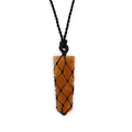 Laced Gemstone Flat Point Pendant - Golden QuartzLaced Gemstone PendantsHeart Notes