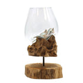 Molten Glass on Wood with Stand - Large BowlMolten Glass on WoodHeart Notes