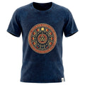 Nomad Sari Stonewashed Cotton T-Shirt - Stay Wild Moon Child - Blue - XL