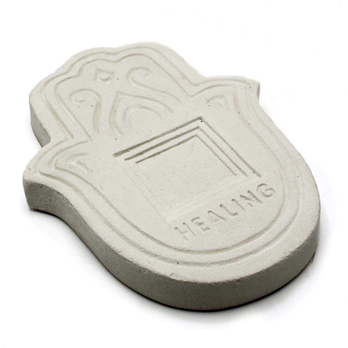 Healing Incense Plate - White Stone EffectHealing Incense PlatesHeart Notes