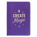 Purple Velvet Notebook - 80 pages - Create MagicWellness & Gratitude NotebooksHeart Notes