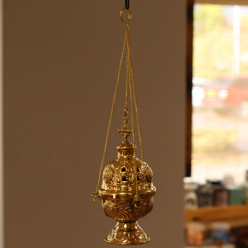 Hanging Brass Incense BurnerTraditional Brass Incense BurnersHeart Notes