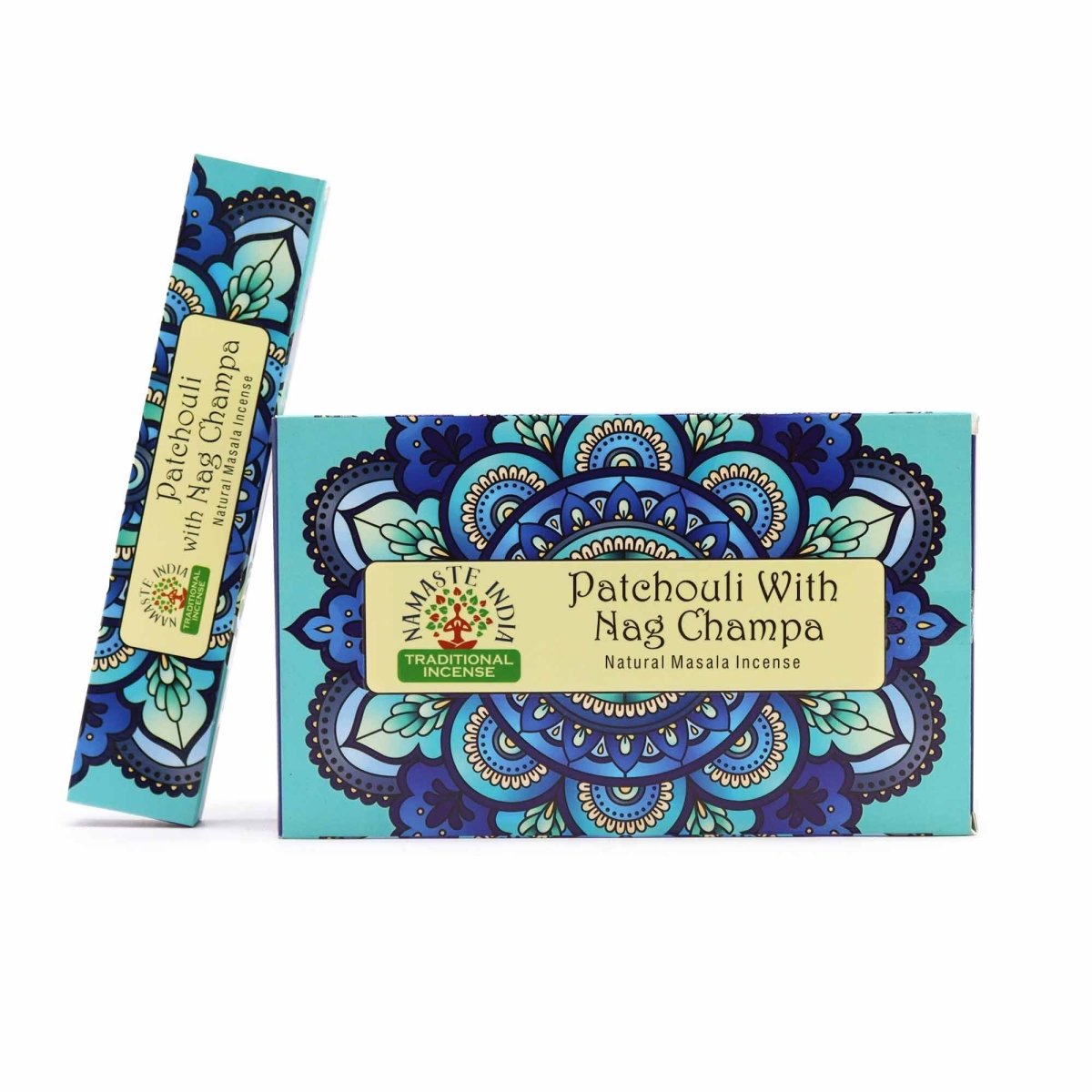 Namaste Mandala Masala Incense - Patchouli With Nag ChampaNatural Namaste Masala Incense SticksHeart Notes