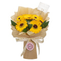 Large Sunflowers Bouquet - Love is Eternal - Gift CardSoap Flower BouquetsHeart Notes