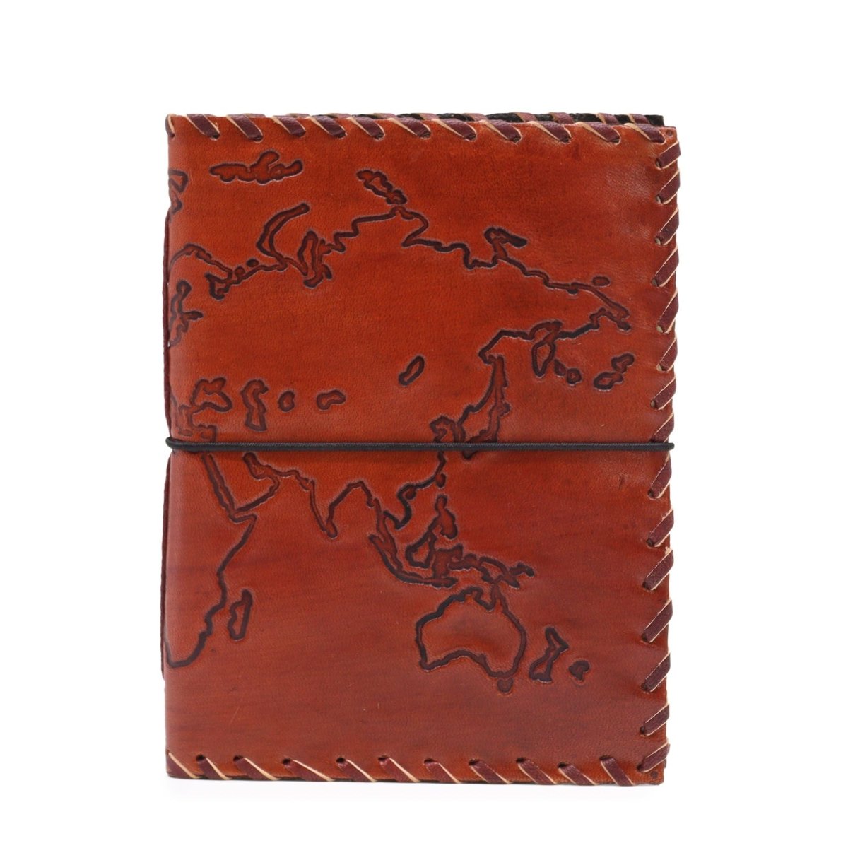Travel Journal with wrap - Light Tan - 96 pages - 17x13cmLeather Notebooks – Vintage Style JournalsHeart Notes