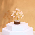 Mini Gemstone Tree On Wood Base - Rock Quartz (15 stones)Mini Gemstone TreesHeart Notes